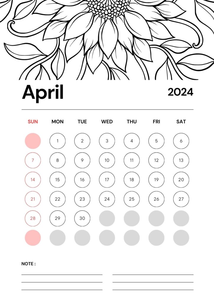 April Calendarss - 100% FREE PRINTABLES