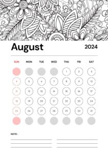 august calendar