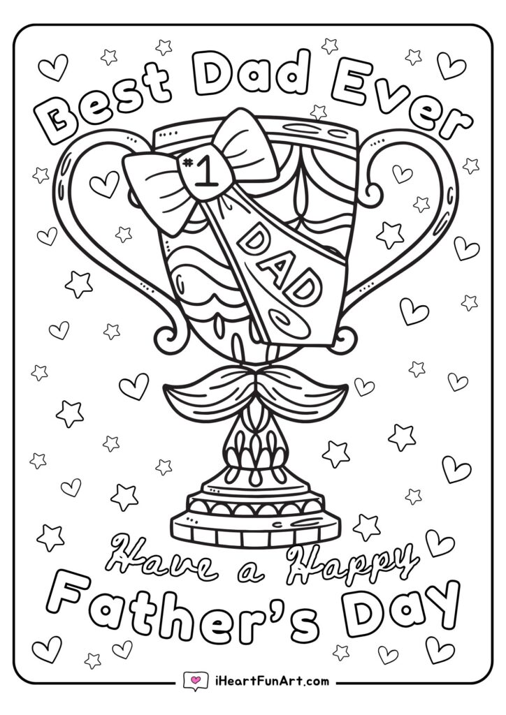 Father's Day Coloring Pages - 100% FREE PRINTABLES