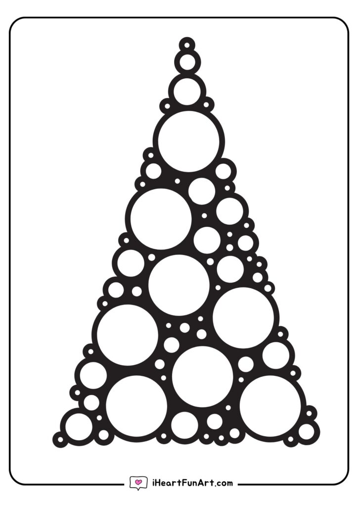Christmas Tree Coloring Pages - 100% FREE PRINTABLES