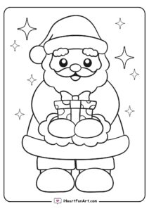 Santa Coloring Pages - 100% FREE PRINTABLES