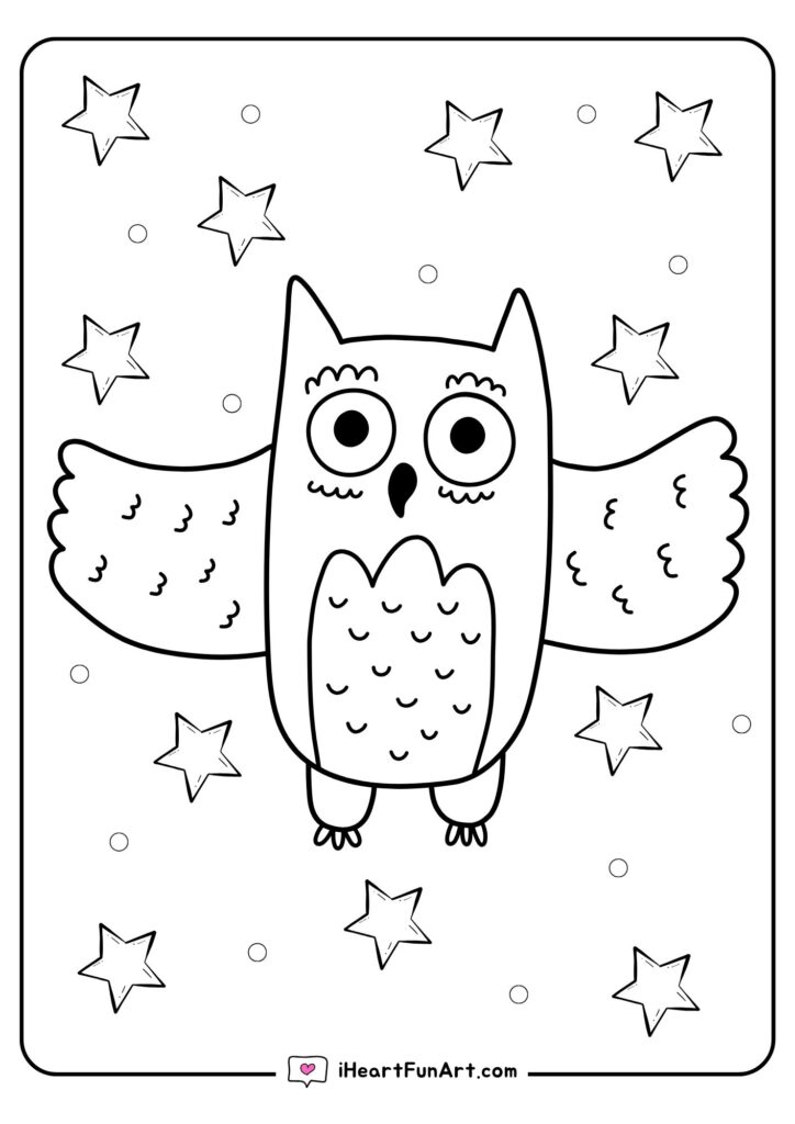 Owl Coloring Pages - 100% FREE PRINTABLES