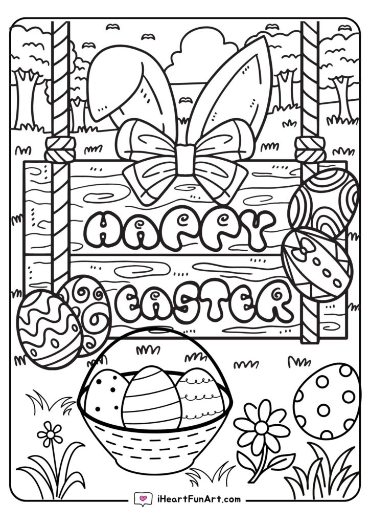 Easter Coloring Pages - 100% FREE PRINTABLES