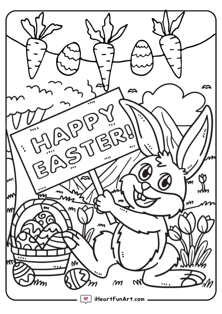 Easter Coloring Pages - 100% FREE PRINTABLES