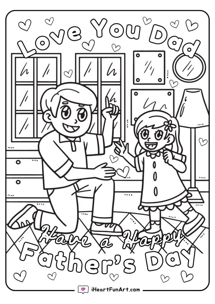 Father's Day Coloring Pages - 100% FREE PRINTABLES