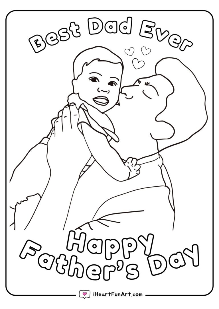 Father's Day Coloring Pages - 100% FREE PRINTABLES