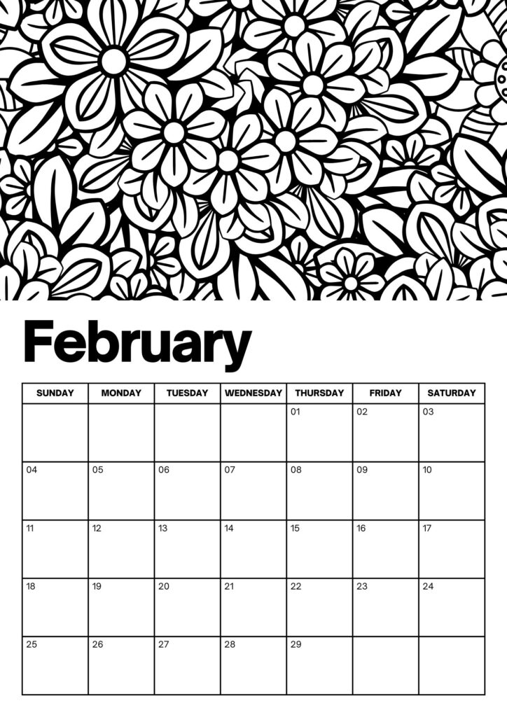 February Calendars - 100% FREE PRINTABLES