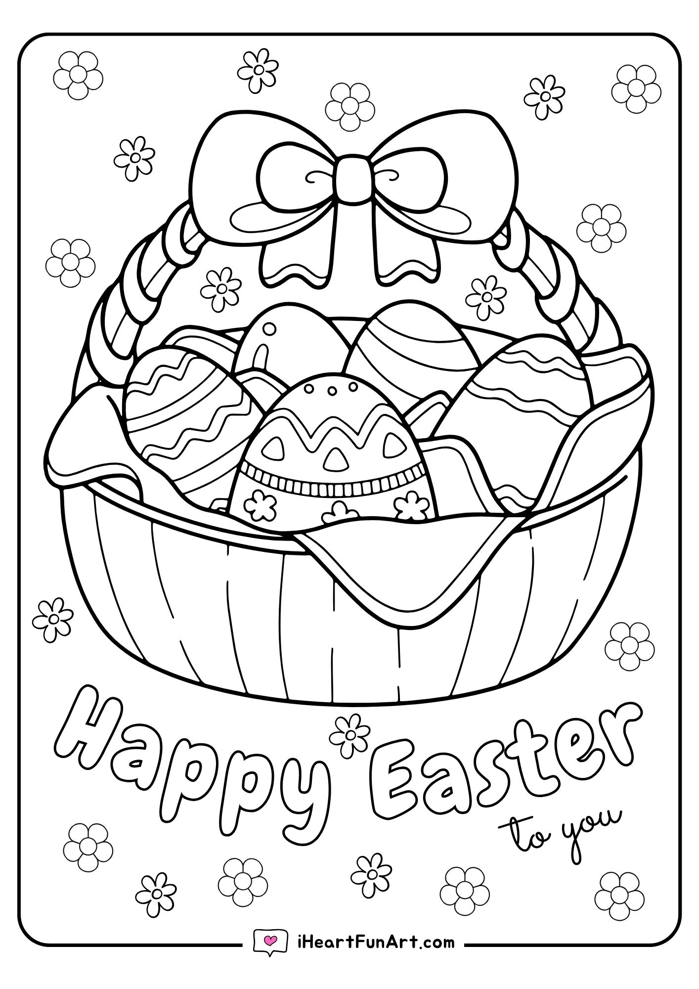 easter egg coloring pages