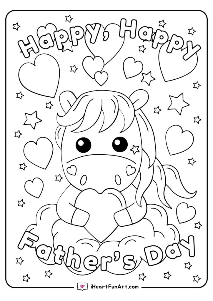 Father's Day Coloring Pages - 100% FREE PRINTABLES