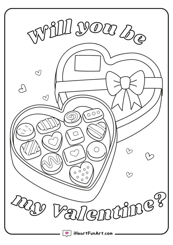 Valentines Coloring Pages - 100% FREE PRINTABLES