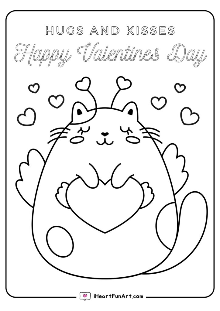 Valentines Coloring Pages - 100% FREE PRINTABLES