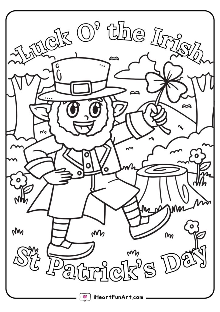 St Patricks Day Coloring Pages - 100% FREE PRINTABLES