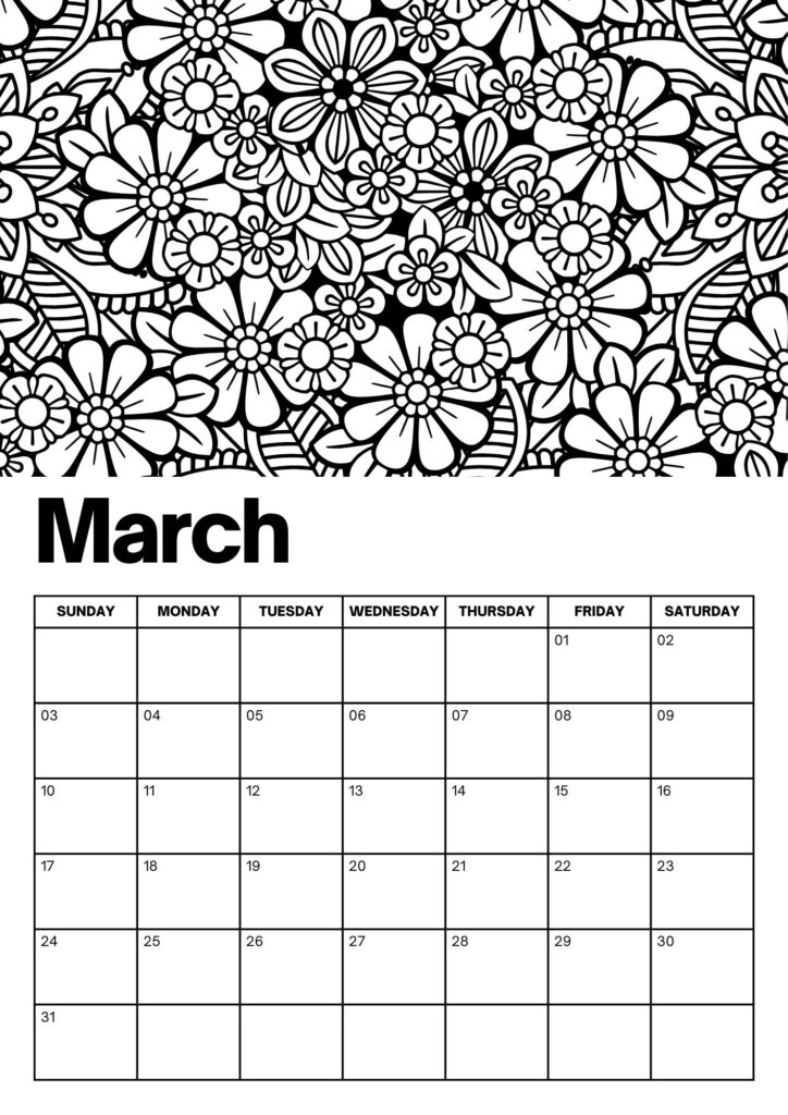 March Calendarss - 100% FREE PRINTABLES