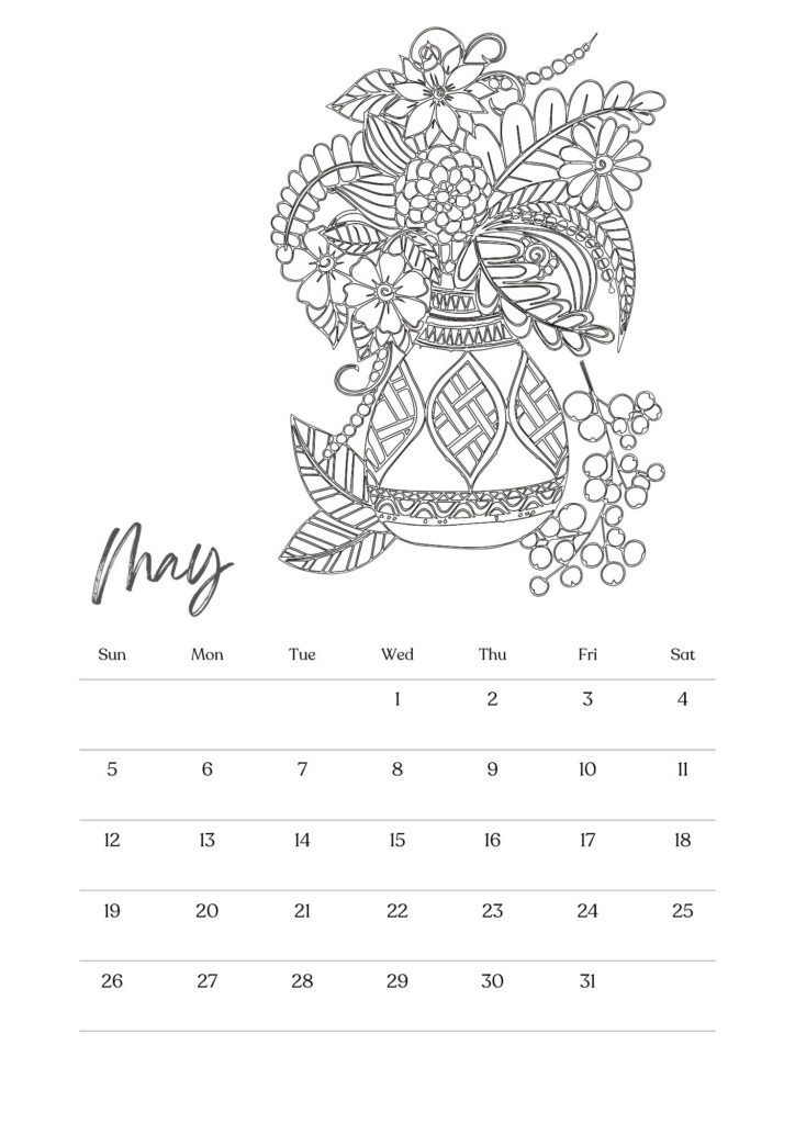 May Calendars - 100% FREE PRINTABLES