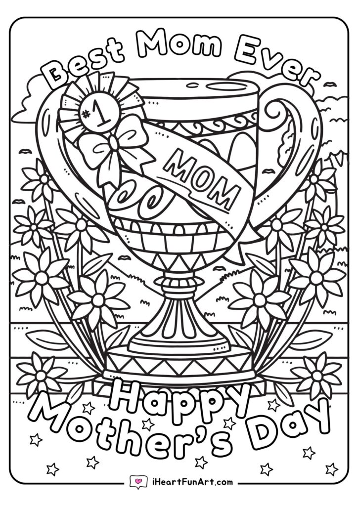 Mother's Day Coloring Pages - 100% FREE Printables