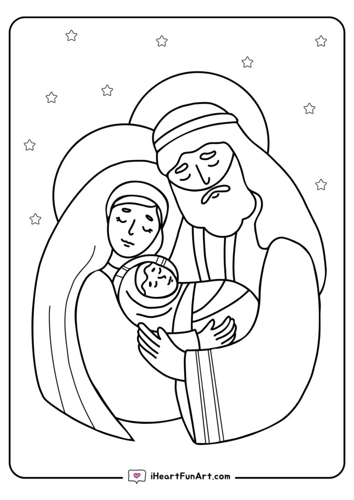 Nativity Coloring Pages - 100% FREE PRINTABLES