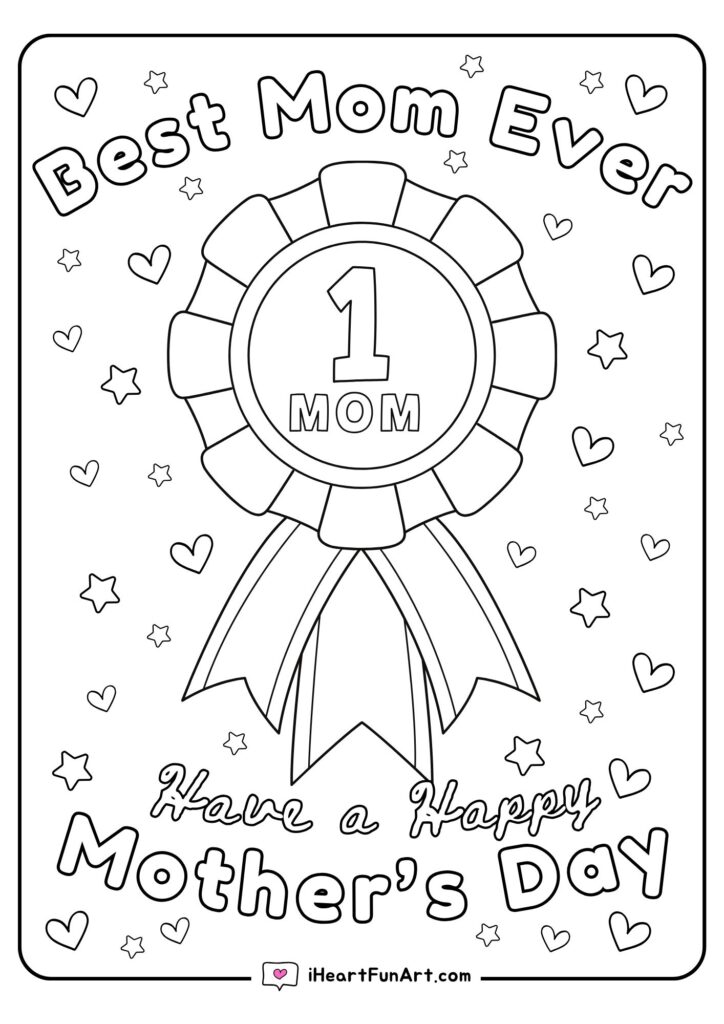 Mother's Day Coloring Pages - 100% FREE Printables