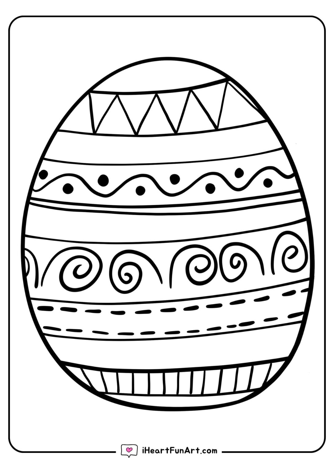 Easter Egg Coloring Pages - 100% FREE PRINTABLES