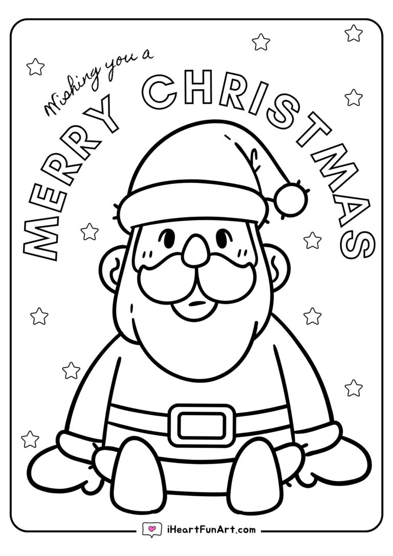 Santa Coloring Pages - 100% FREE PRINTABLES