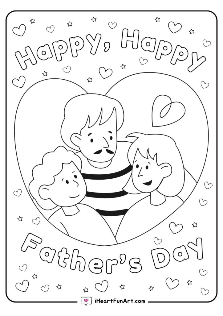 Father's Day Coloring Pages - 100% FREE PRINTABLES