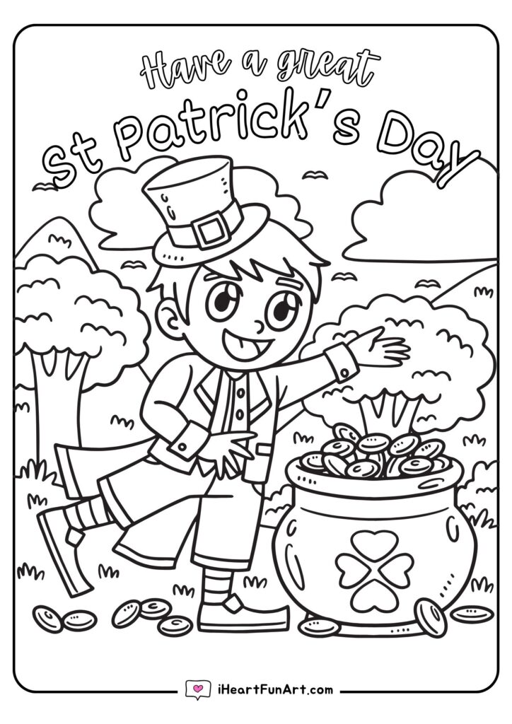 St Patricks Day Coloring Pages - 100% FREE PRINTABLES