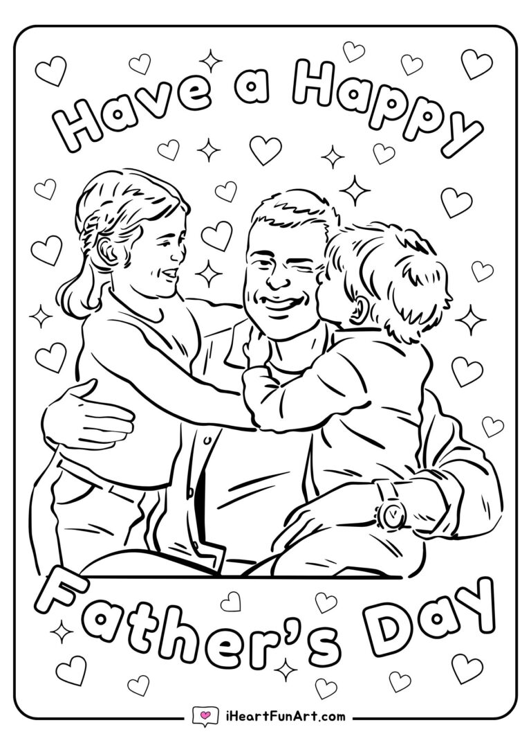 Father's Day Coloring Pages - 100% FREE PRINTABLES