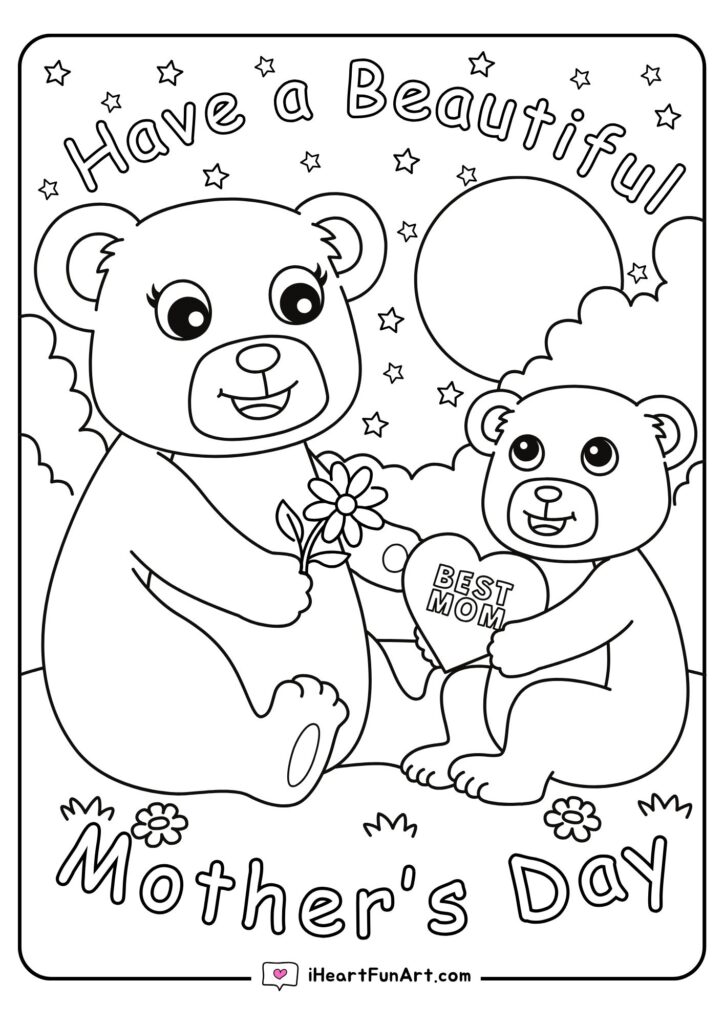 Mother's Day Coloring Pages - 100% FREE Printables