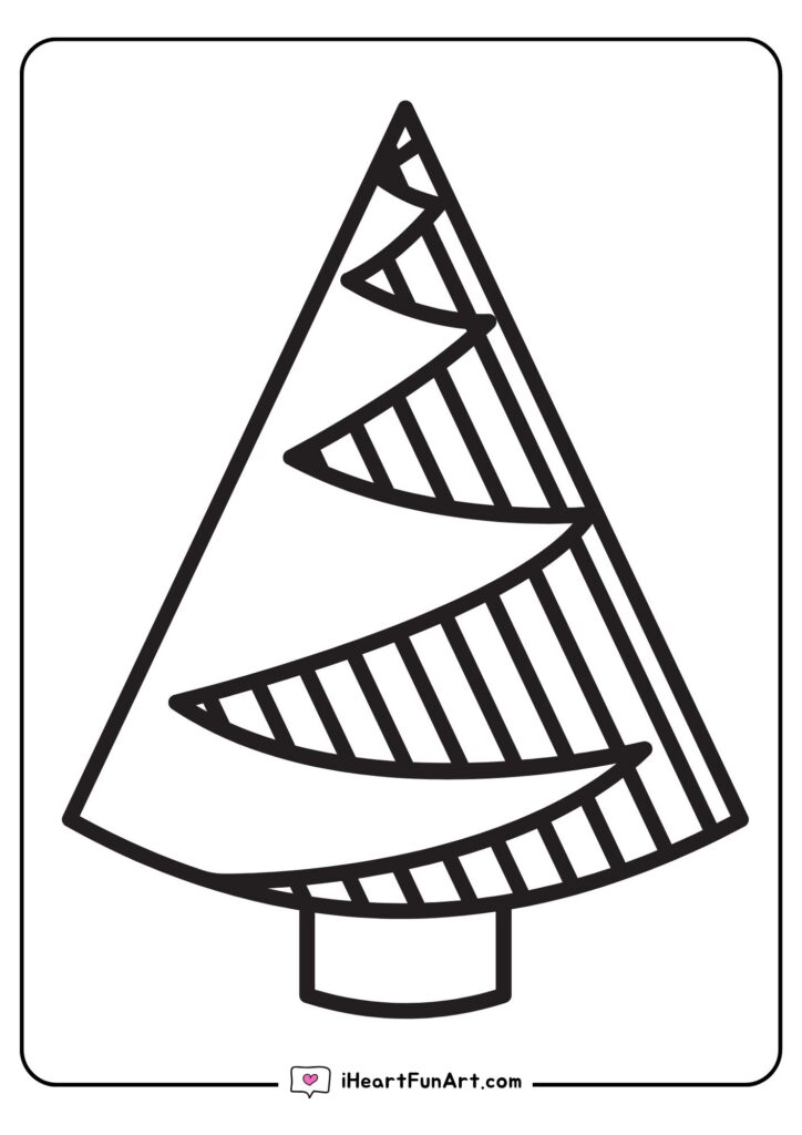 Christmas Tree Coloring Pages - 100% FREE PRINTABLES