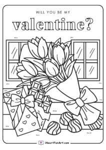 valentines coloring pages