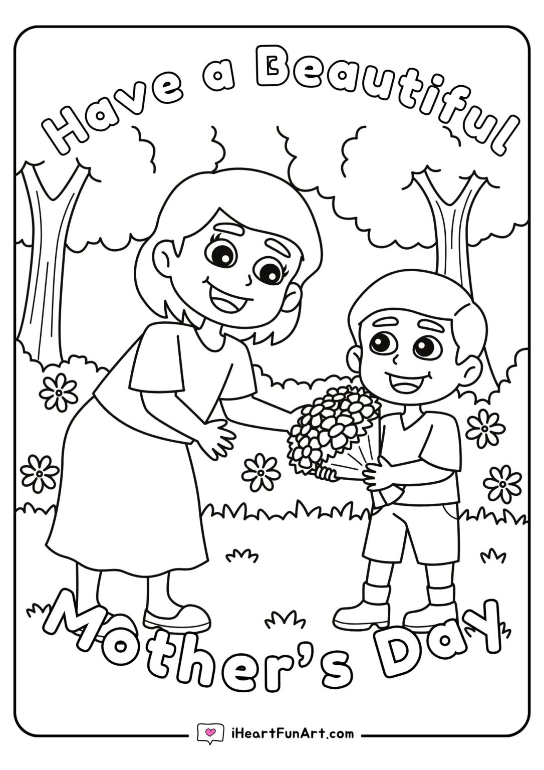 Mother's Day Coloring Pages - 100% FREE Printables